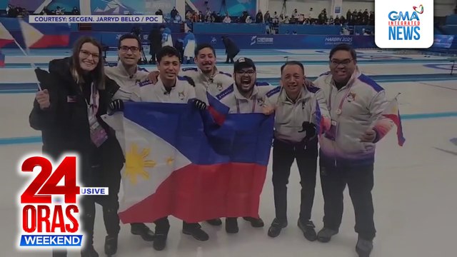 ONLINE EXCLUSIVE: PH Men's Curling na nag-uwi ng gintong medalya sa 9th Asian Winter Games, balik-bansa na | 24 Oras Weekend