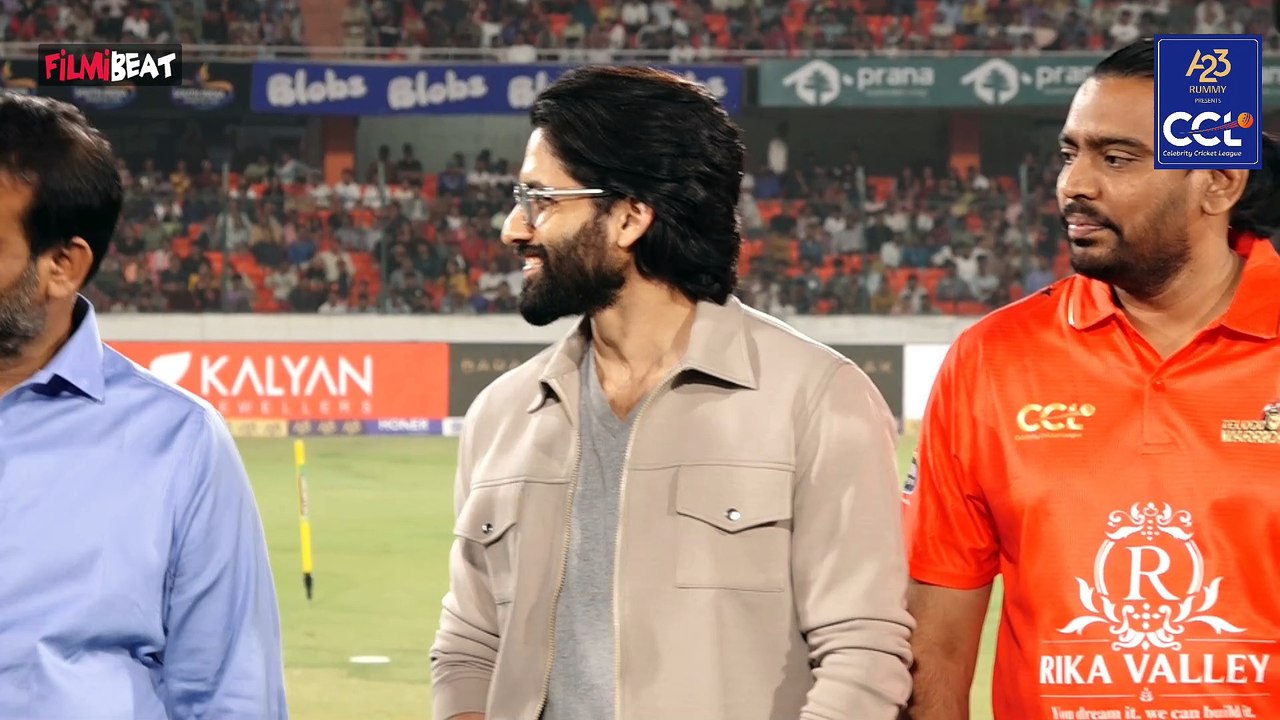 CCL 2025 News : Naga Chaitanya SWAG | Thandel | Akkineni Fans | Telugu Warriors | FilmiBeat Telugu