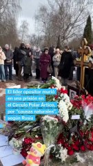 Homenaje a Navalni en Moscú, un año después de su muerte