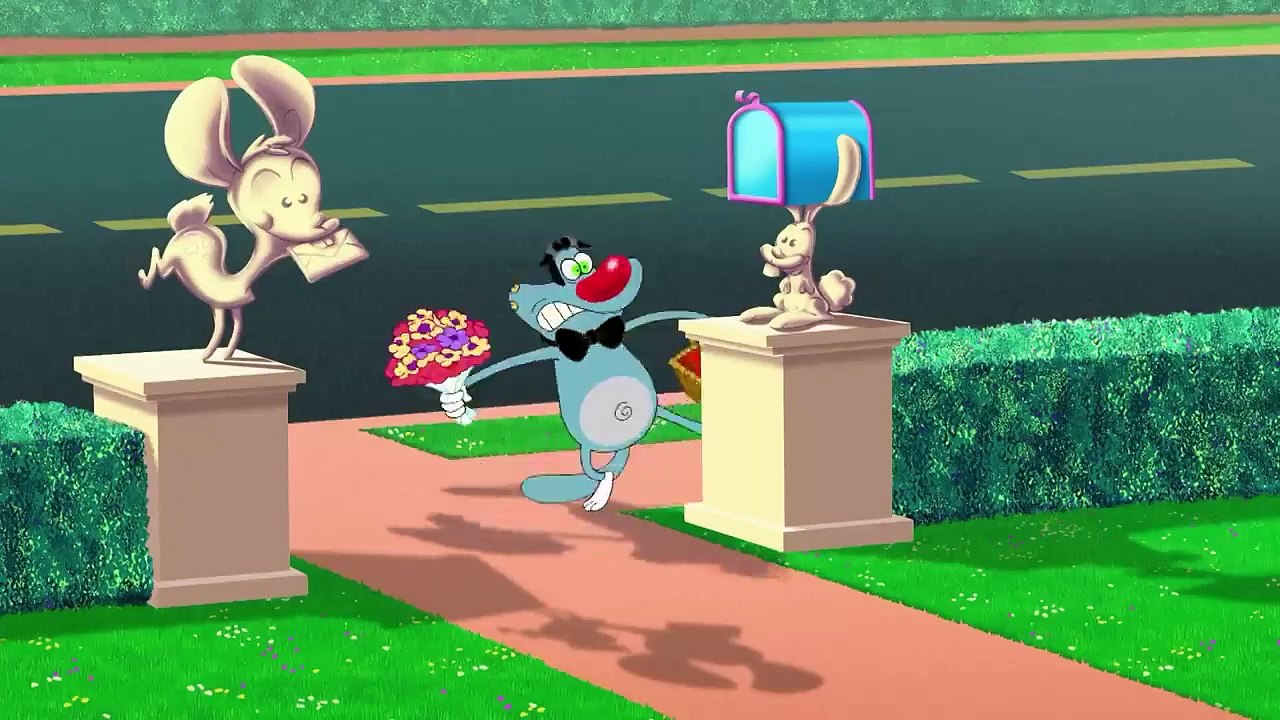 हिंदी Oggy and the Cockroaches 🥰 ऑगी प्यार में है Hindi Cartoons for Kids(720P_HD)