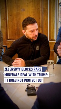 Zelenskyy blocks Trump-led rare minerals deal over security concerns