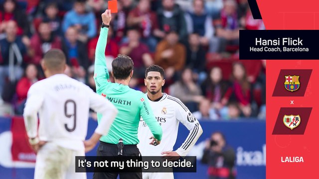 It's disrespectful - Flick weighs in on Bellingham red card