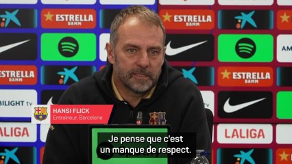 Barça - Flick sur le rouge de Bellingham : ''Un manque de respect''