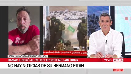 Argentino secuestrado por Hamas es liberado tras año y medio de cautiverio