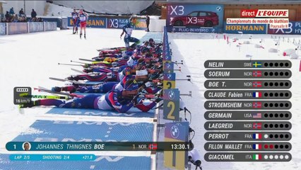 Le replay de la poursuite messieurs de Lenzerheide - Biathlon - Championnat du monde