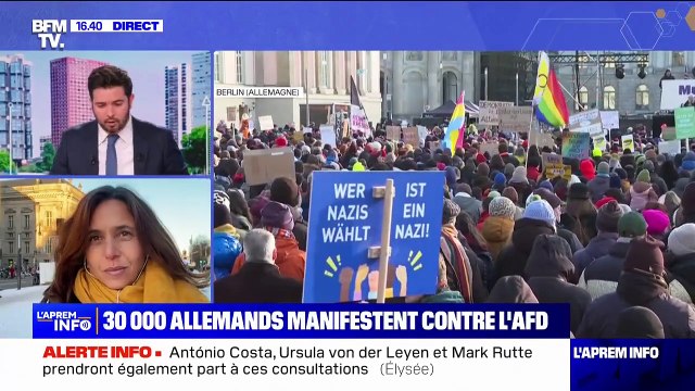 Allemagne: 30.000 personnes rassemblées dans les rues, ce dimanche, pour protester contre la montée de l'extrême droite