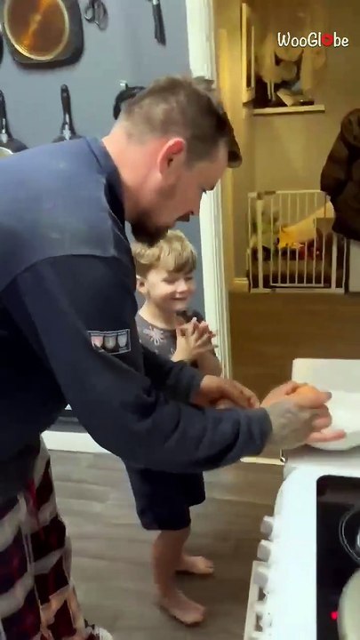 Dad’s hilarious 'Egg Cracking Prank' leaves his son laughing nonstop