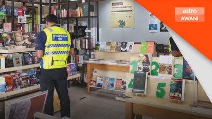 Kehadiran anggota polis di kedai buku hanya rondaan rutin