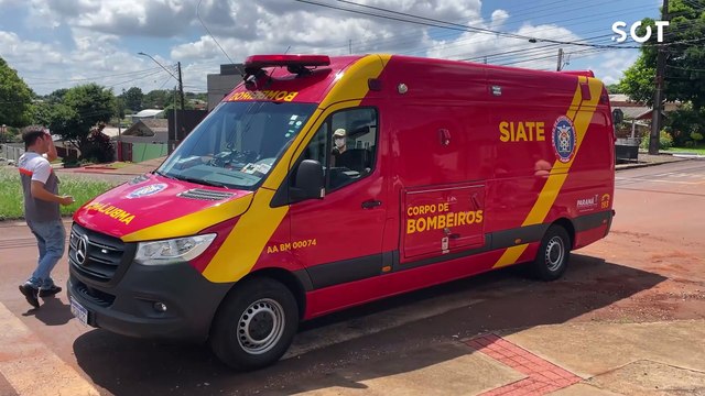 Homem fica ferido em colisão de trânsito no Bairro São Cristóvão em Cascavel