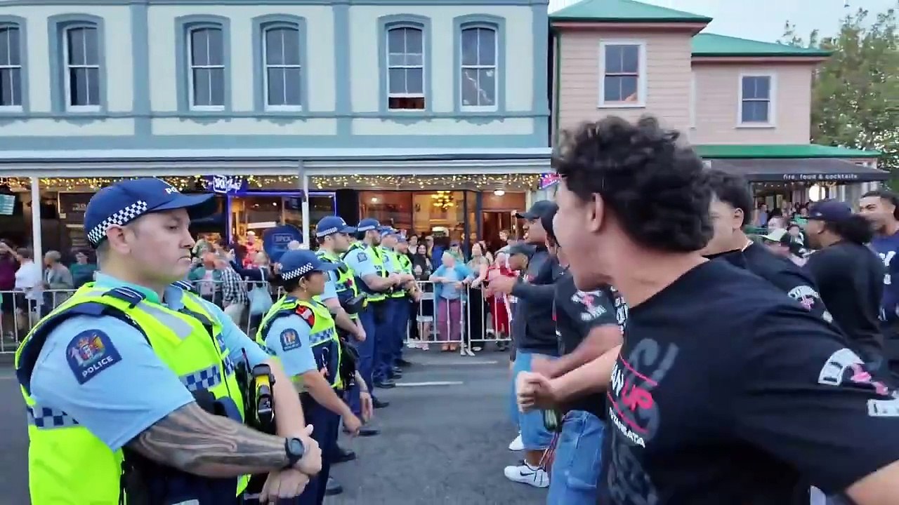 New Zealand Rainbow Parades, Haka Dance Protest, Police, Protest and Parades