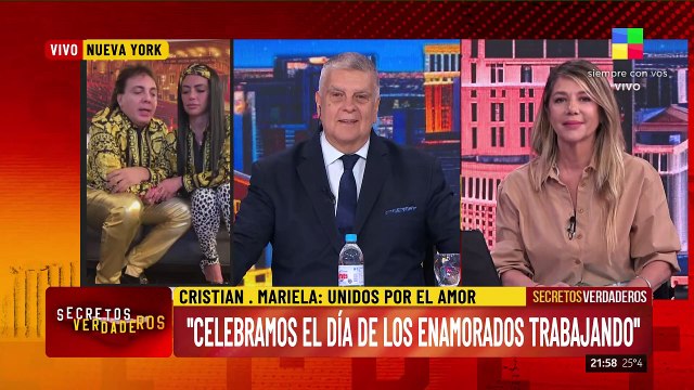 Cristian Castro anunció su casamiento con Mariela Sánchez en Secretos Verdaderos