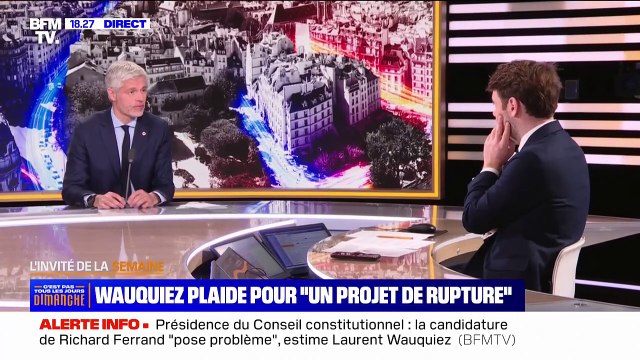 Présidence LR: Les jeunes figures, les nouveaux talents sont ceux qui me soutiennent , affirme Laurent Wauquiez (LR)
