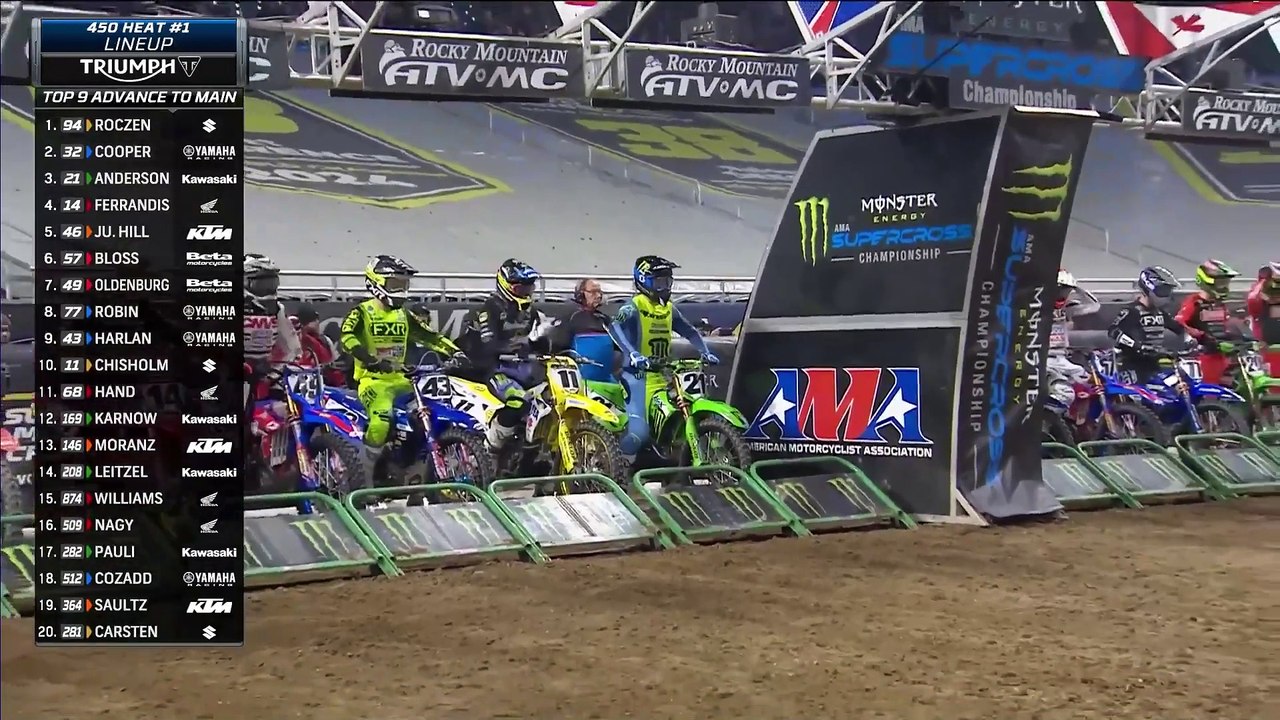 2025 AMA Supercross Round 6 Detroit - 450SX Heat 1