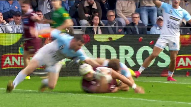 TOP 14 - Essai de Temo MATIU (UBB) - Aviron Bayonnais - Union Bordeaux-Bègles