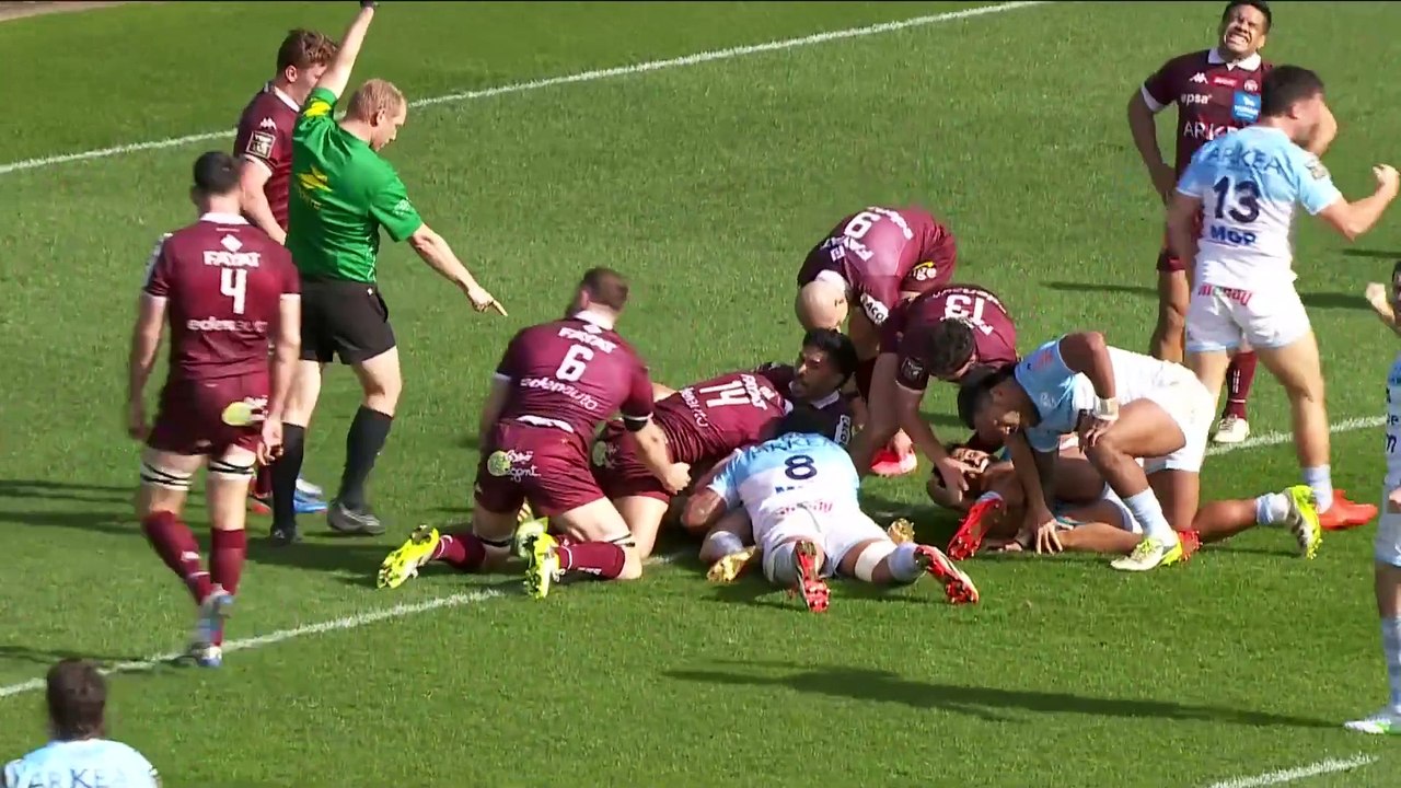 TOP 14 - Essai de Guillaume ROUET (AB) - Aviron Bayonnais - Union Bordeaux-Bègles