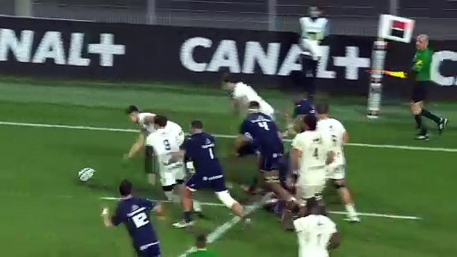 TOP 14 - Essai de Jérémy SINZELLE (RCT) - Montpellier Hérault Rugby - RC Toulon
