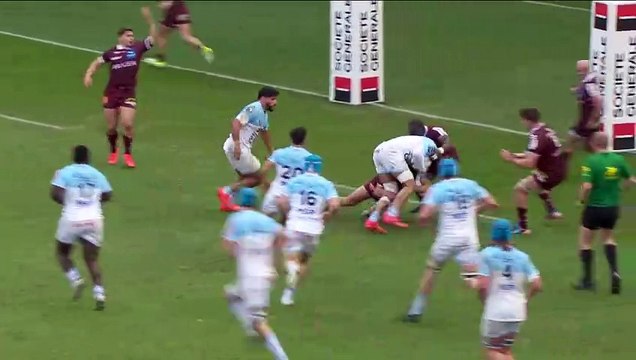 TOP 14 - Essai de Andy BORDELAI (AB) - Aviron Bayonnais - Union Bordeaux-Bègles