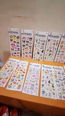 Cartoon Puffy 3D PVC Cute Mix Stickers Funny for Kids On Gift