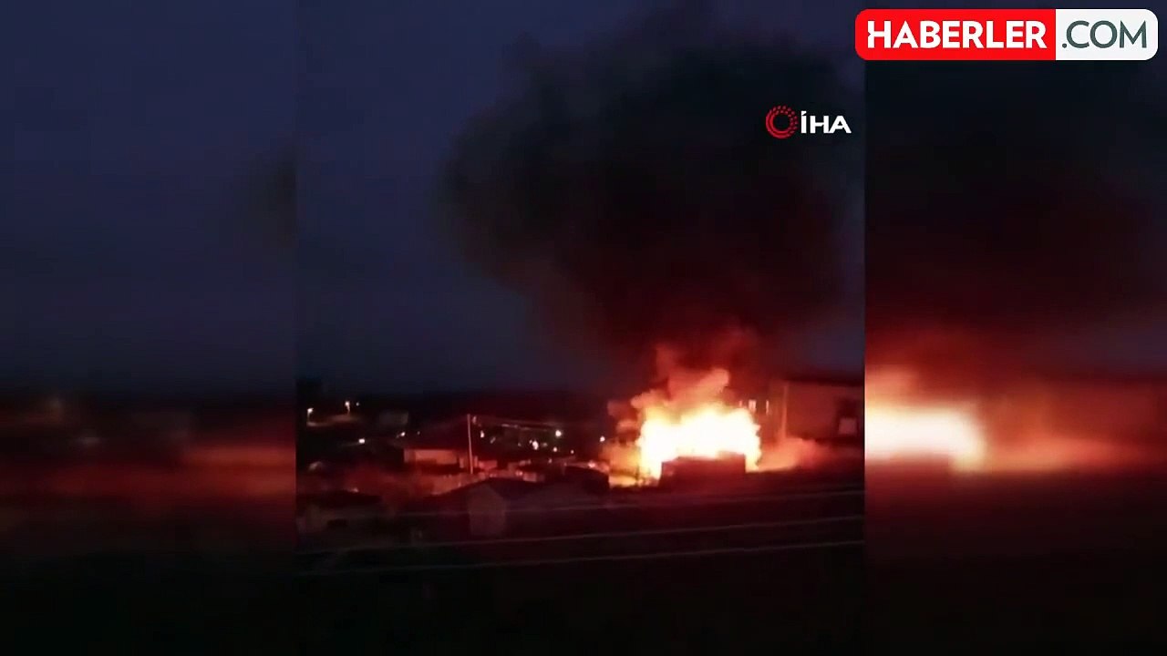 Tekirdağ'da Prefabrik Evde Yangın Çıktı