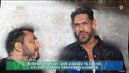 Ο Γιάννης Σπαλιάρας μιλά στην κάμερα των Weekenders - 16/02/2025