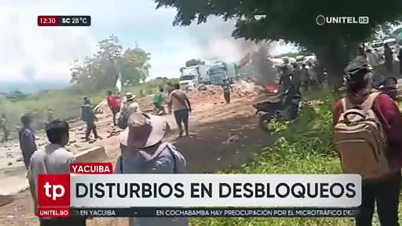 Comando de Tarija reporta al menos 30 policías heridos y vehículos dañados en el intento de desbloqueo en Yacuiba