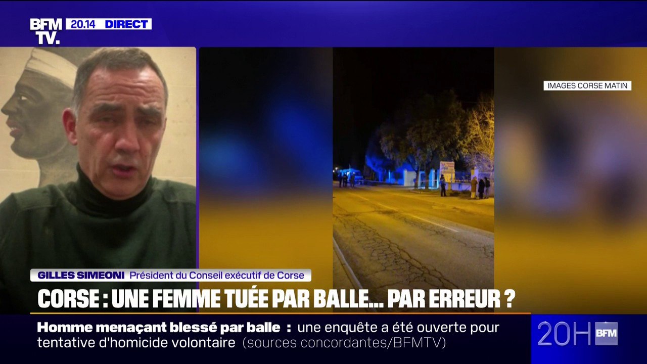 Jeune femme tuée par balle en Corse: Gilles Simeoni dénonce "une dérive mafieuse"