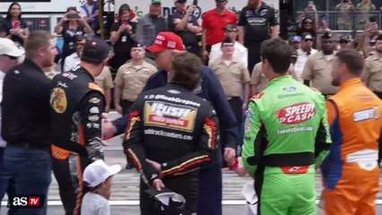 Trump drives around Daytona 500 racetrack before the big race