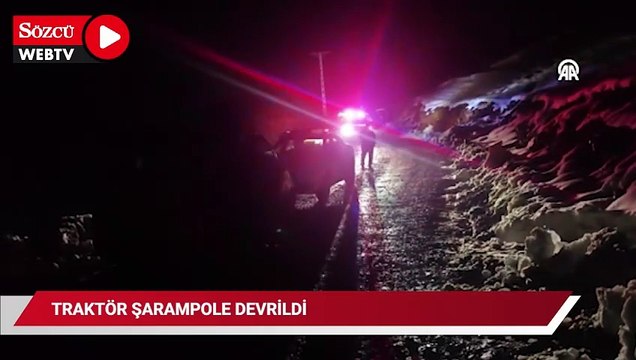 Samsun'da traktör şarampole devrildi: 1 kişi öldü, 4 kişi yaralandı