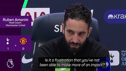 Stop thinking about bigger picture - Amorim after Spurs defeat