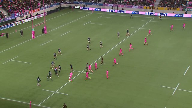 TOP 14 - Essai de Peniasi DAKUWAQA (SFP) - Stade Français Paris - Section Paloise