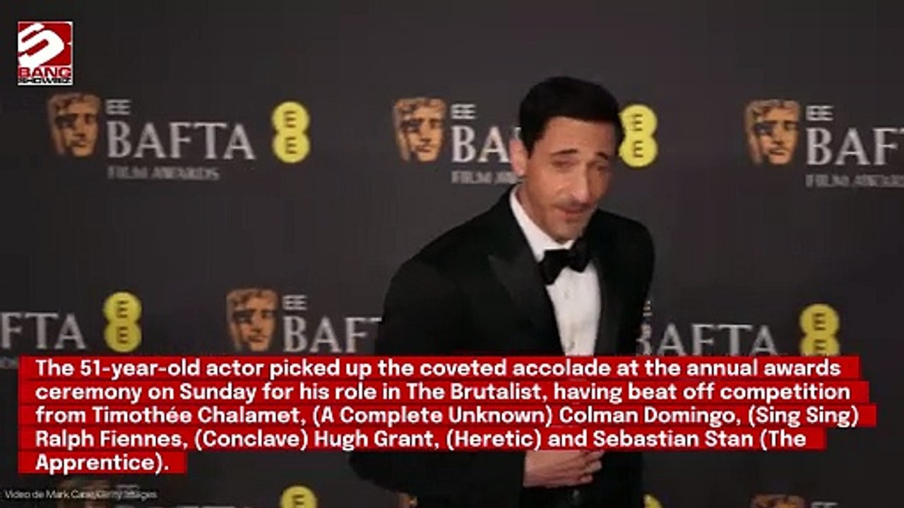 BAFTAs: Adrien Brody wins  Best Leading Actor