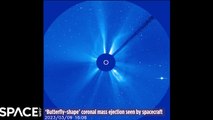 Butterfly-Shape' Coronal Mass Ejection Captured