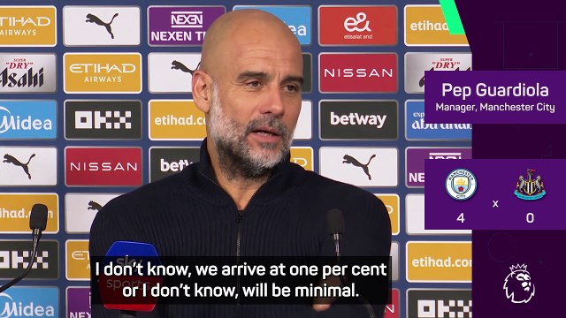 Guardiola gives Man City 'one per cent chance' of beating Madrid