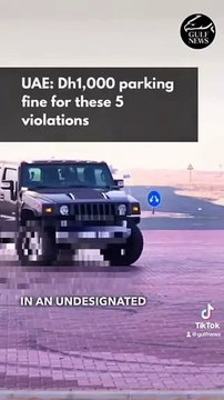 UAE: Dh1,000 parking fine for these 5 violations