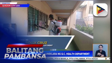 Dengue outbreak, idineklara ng Q.C. Health Department