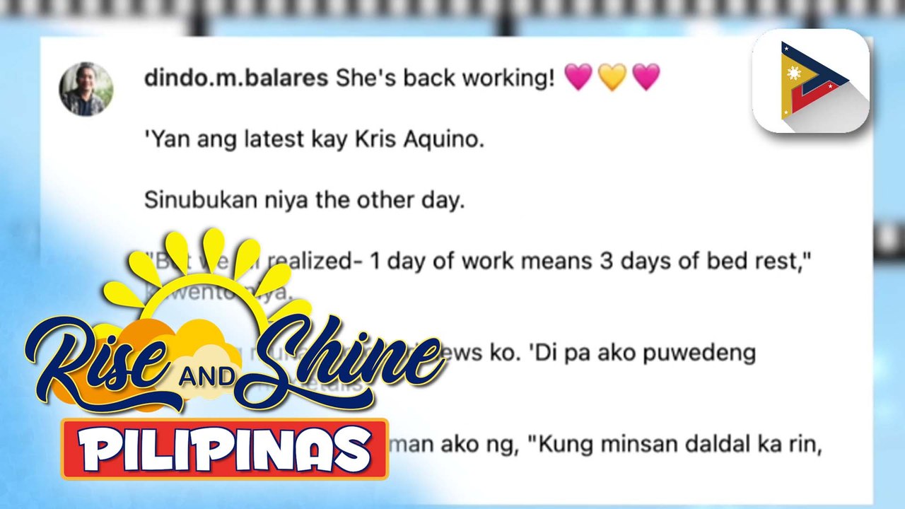 TALK BIZ | Kris Aquino, tinangkang magbalik-trabaho sa kabila ng kaniyang autoimmune disease