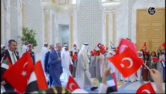 UAE President Sheikh Mohamed hosts official reception for President Erdogan