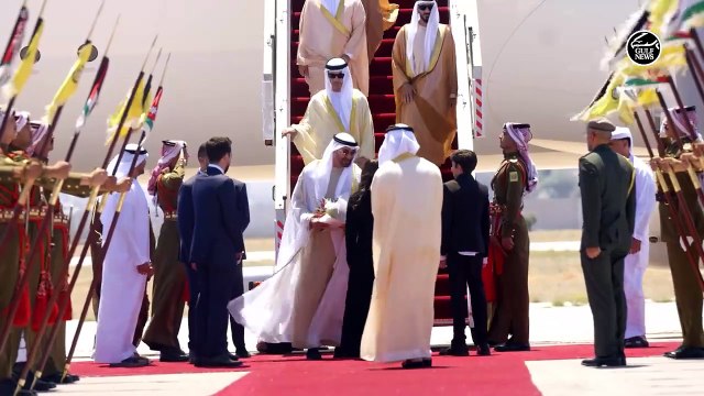 UAE President arrives in Amman, greeted by Jordan's King Abdullah II