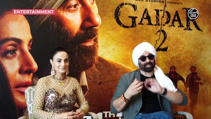 Indian stars Sunny Deol and Ameesha Patel discuss their latest film 'Gadar 2'