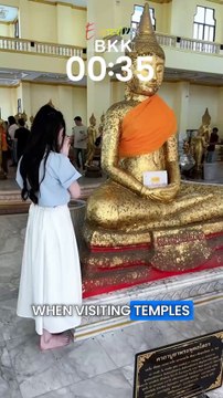 A guide to proper conduct in Thai Buddhist temples