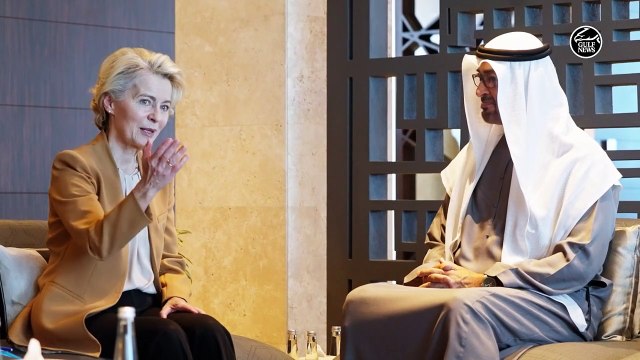UAE President Sheikh Mohamed receives President of the European Commission in Abu Dhabi