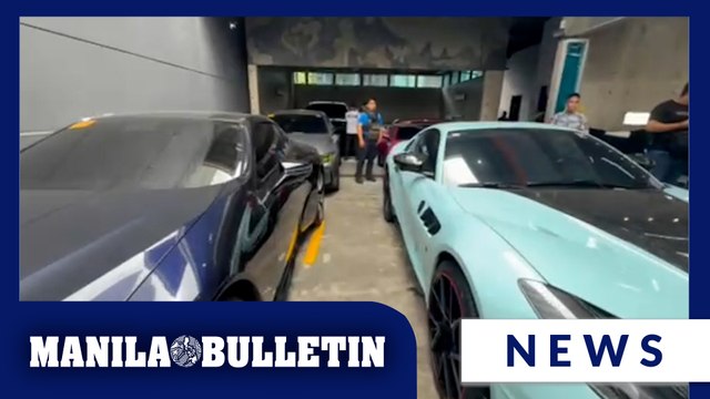 Bureau of Customs seizes alleged smuggled luxury vehicles in Makati