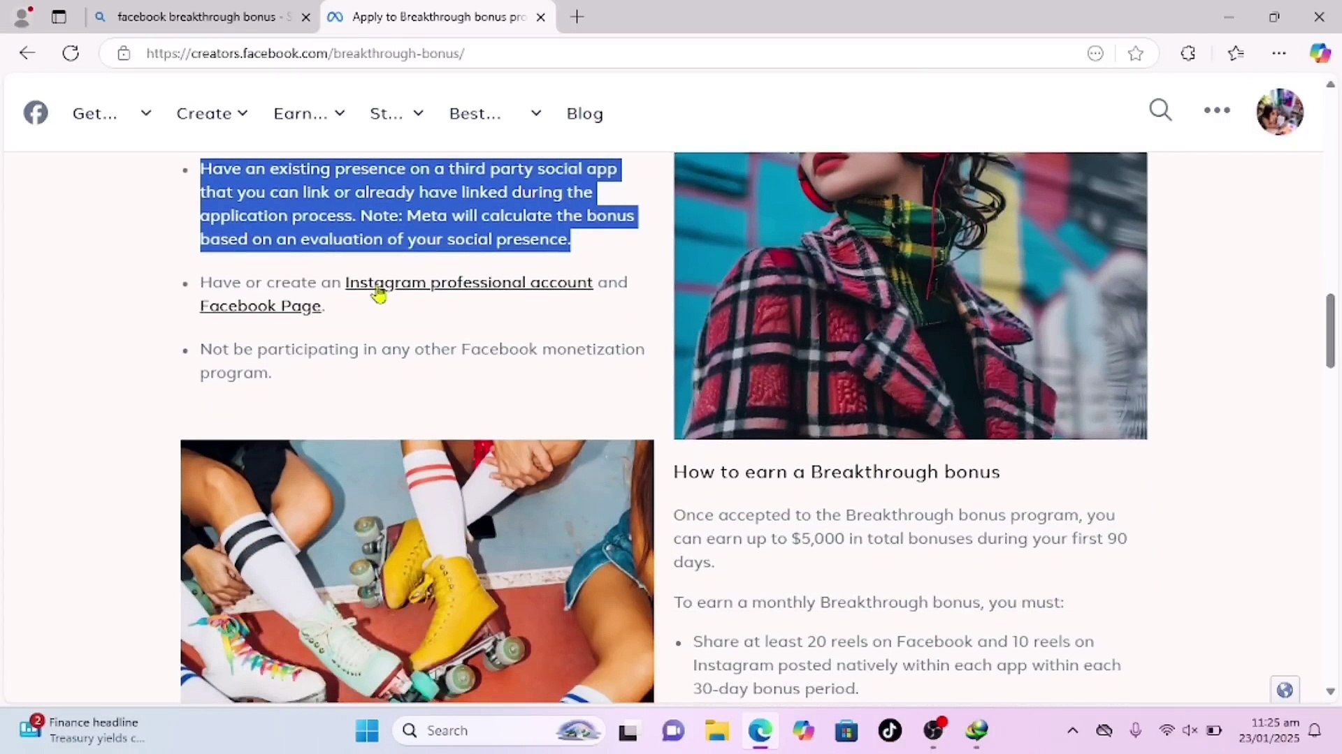 ⁣Earn 5000$ from Facebook by just uploading photos and text posts without monetization