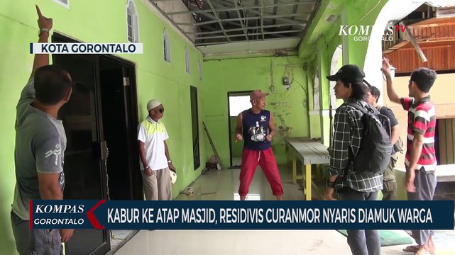Kabur ke Atap Masjid, Residivis Curanmor Nyaris Diamuk Warga