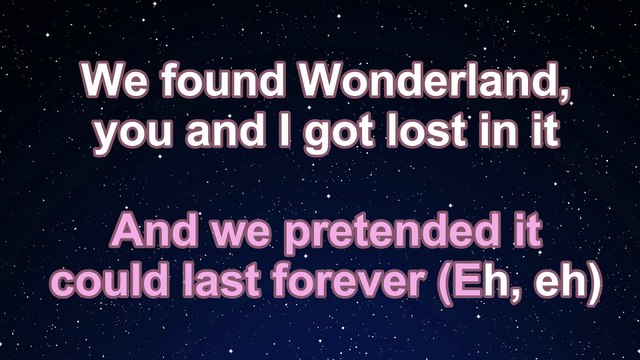 Karaoke♬ Wonderland - Taylor Swift 【No Guide Melody】 Instrumental, Lyric