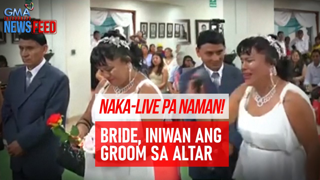 Naka-live pa naman! Bride, iniwan ang groom sa altar | GMA Integrated Newsfeed