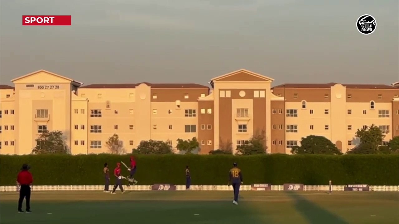 UAE team celebrating their win over Sri Lanka i...