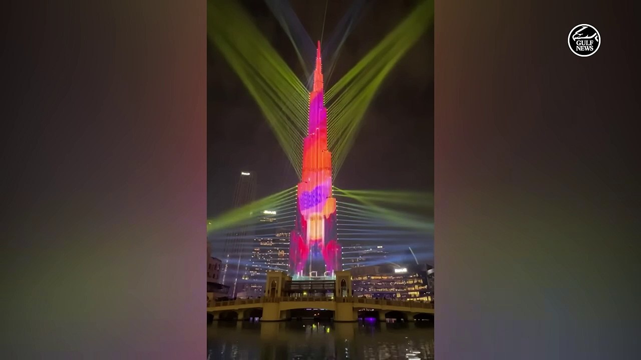 Burj Khalifa illuminates the Dubai sky with dazzling fireworks, ushering in the New Year 2024