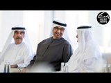 UAE President Sheikh Mohamed receives Hamad Al Sharqi and Saud Al Mualla