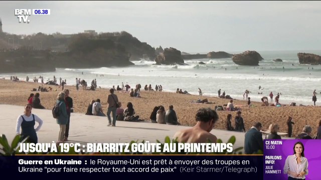 Biarritz goûte au printemps avec des températures allant jusqu'à 19°C